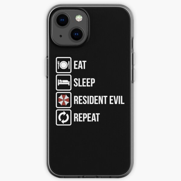 Eat, Sleep, Repeat - Resident Evil iPhone Soft Case RB1201 product Offical Resident Evil Merch