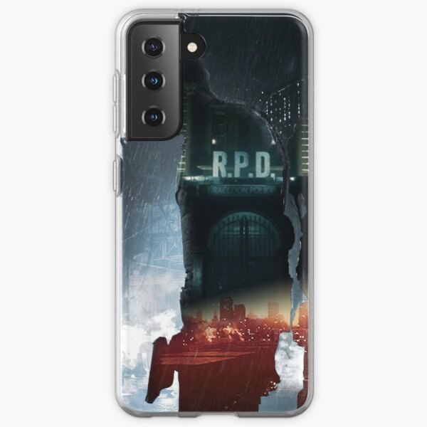 Resident Evil 2 Claire and Leon Poster Sản phẩm Samsung Galaxy Soft Case RB1201 Offical Resident Evil Merch
