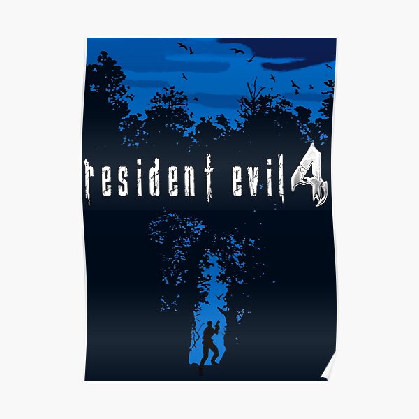 Resident Evil 4 Blue European Style Poster RB1201 product Offical Resident Evil Merch