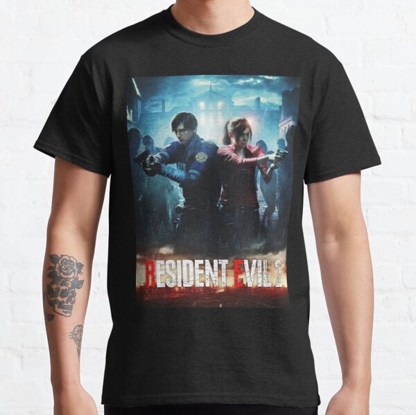RESIDENT EVIL 2 REMAKE - LEON & CLAIRE Classic T-Shirt RB1201 product Offical Resident Evil Merch