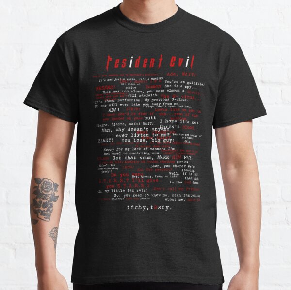 Resident Evil Quotes Classic T-Shirt RB1201 product Offical Resident Evil Merch