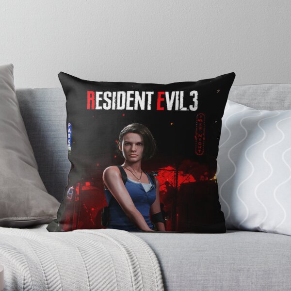 Resident Evil R3MAKE - Jill Throw Pillow RB1201 product Offical Resident Evil Merch