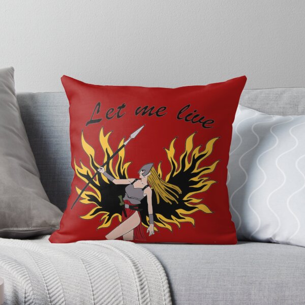 Let Me Live Claire Redfield Resident Evil Throw Pillow RB1201 product Offical Resident Evil Merch