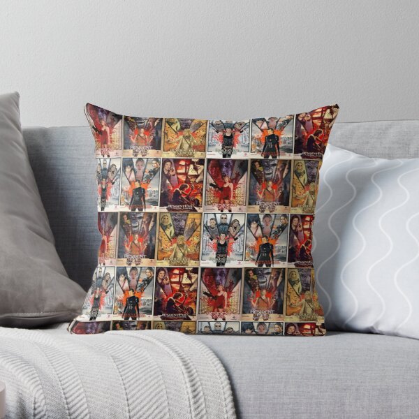 Resident Evil Movie Poster Collage Throw Pillow RB1201 product Offical Resident Evil Merch