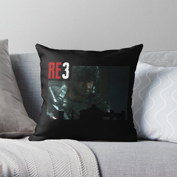 Resident Evil 3 Carlos Oliveira Throw Pillow RB1201 product Offical Resident Evil Merch