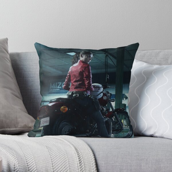 RESIDENT EVIL 2 REMAKE - CLAIRE Throw Pillow RB1201 product Offical Resident Evil Merch