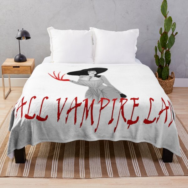 Tall Vampire Lady gift for lovers of resident evil Throw Blanket RB1201 product Offical Resident Evil Merch