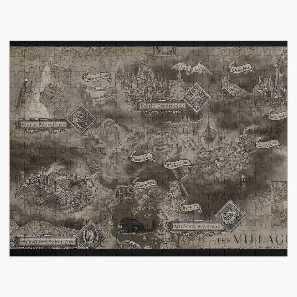 Resident Evil map Jigsaw Puzzle RB1201 product Offical Resident Evil Merch